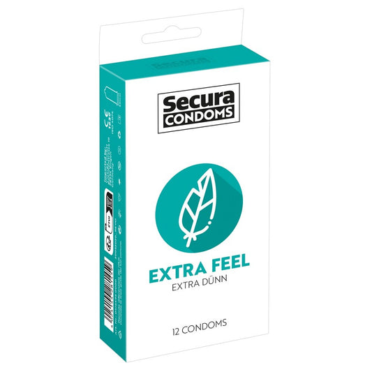 Secura Condoms 12 Pack Extra Feel