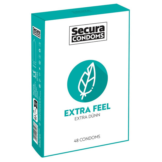 Secura Condoms 48 Pack Extra Feel